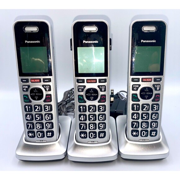 Panasonic KX-TGF970 Cordless Phone System Base Unit W/ (4) KX-TGFA97  USED - Picture 3 of 4